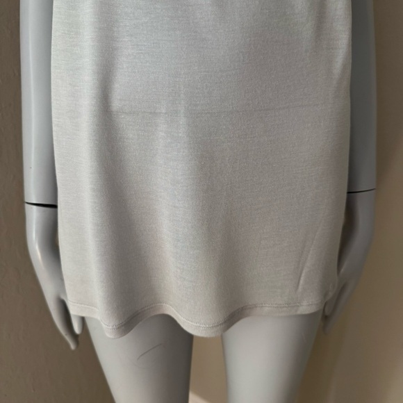 NWT ELLA MOSS Gray Modal Silk Tank Top with Black Lace Detail Size Small - Picture 6 of 15